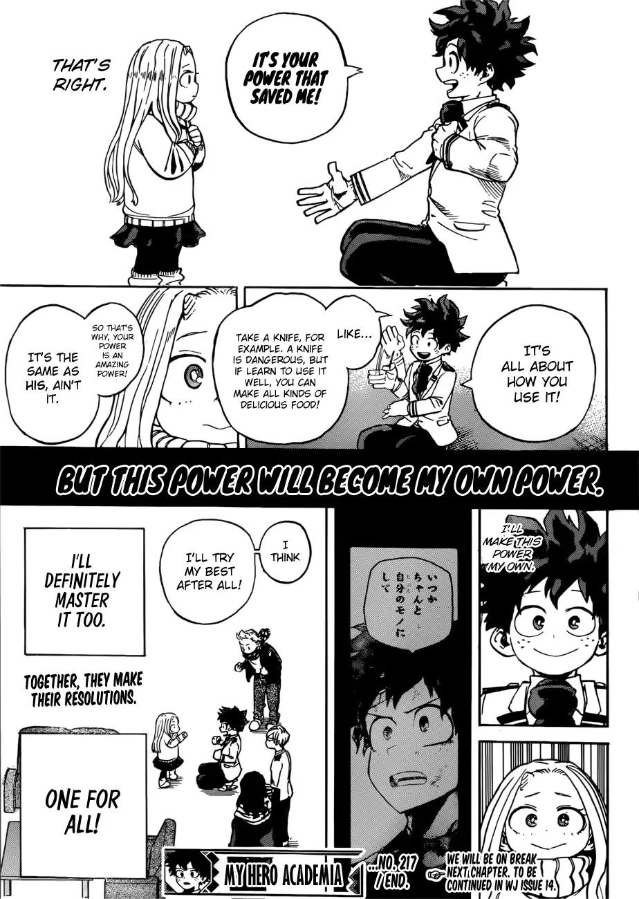 Boku no Hero Academia Chapter 217 14